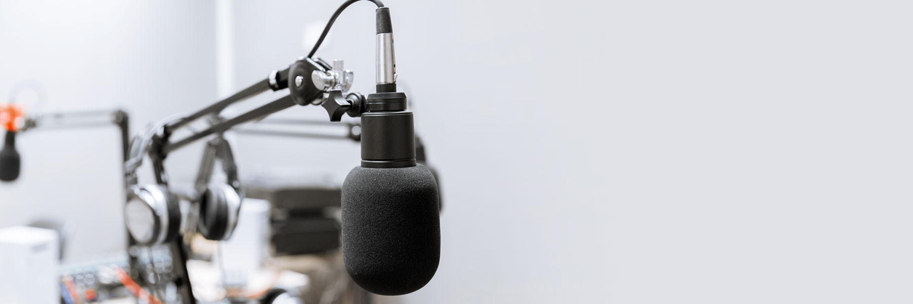 Podcast equipment.