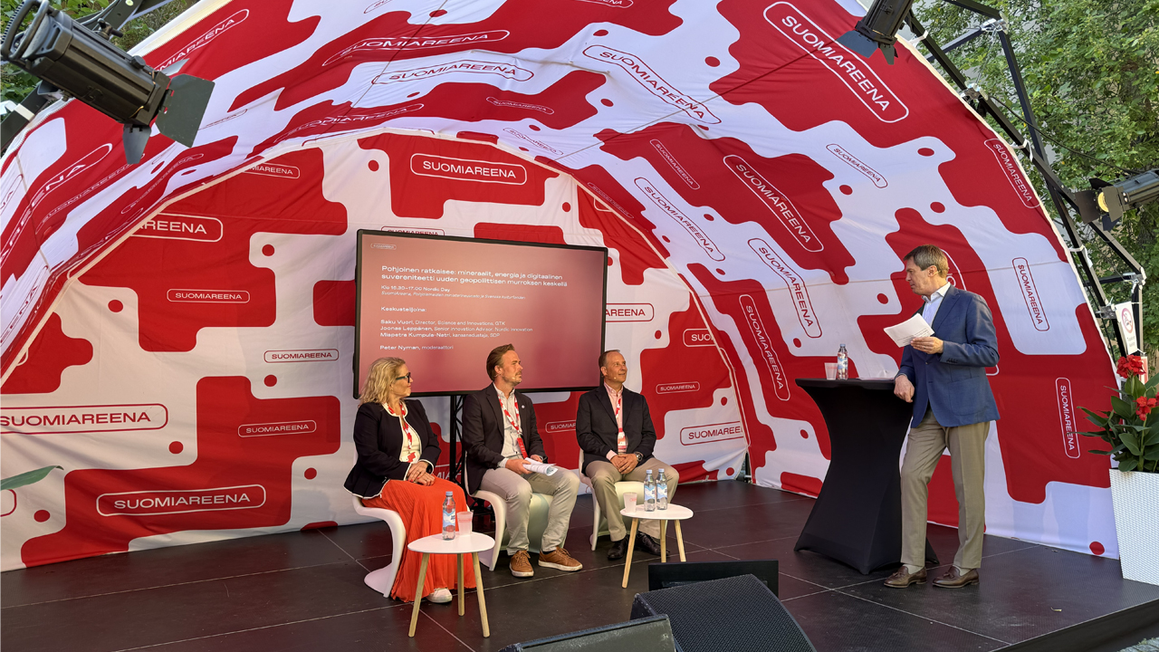 Joonas Leppänen attending a panel debate at SuomiAreena