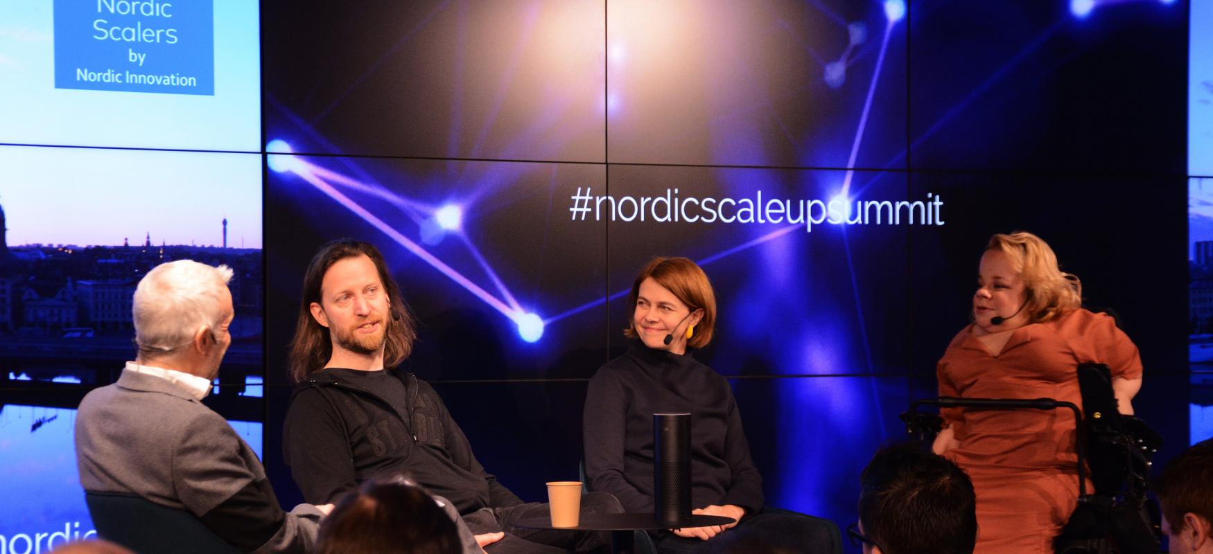 Panel debate at Nordic Scale-up Summit in Stockholm