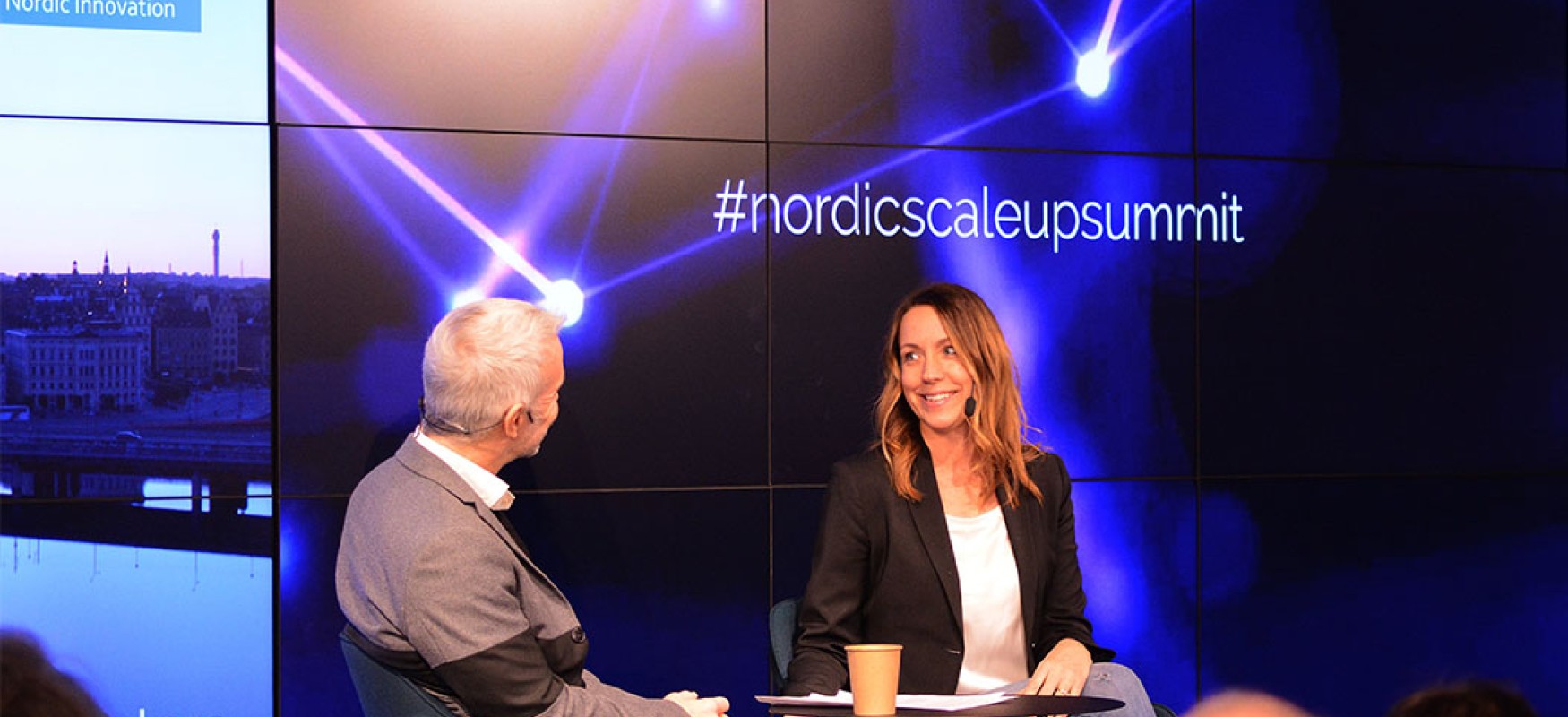 Picture from the Nordic Scale-up summit stage debate