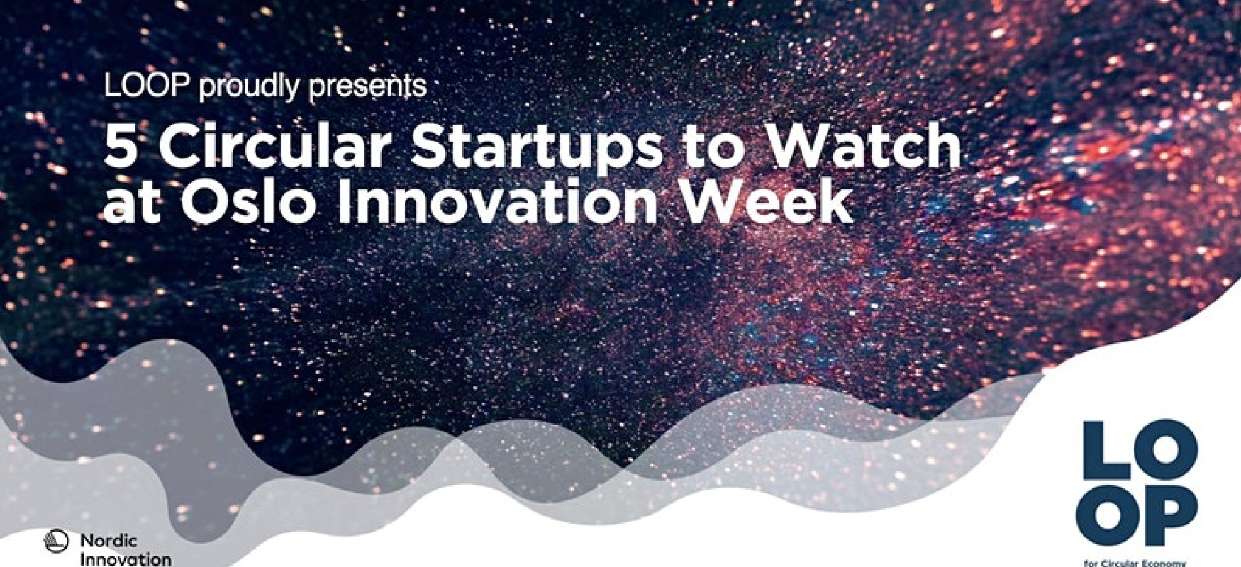 5 Circular Startups to Watch at Oslo Innovation Week 2020, logos: LOOP Ventures and Nordic Innovation