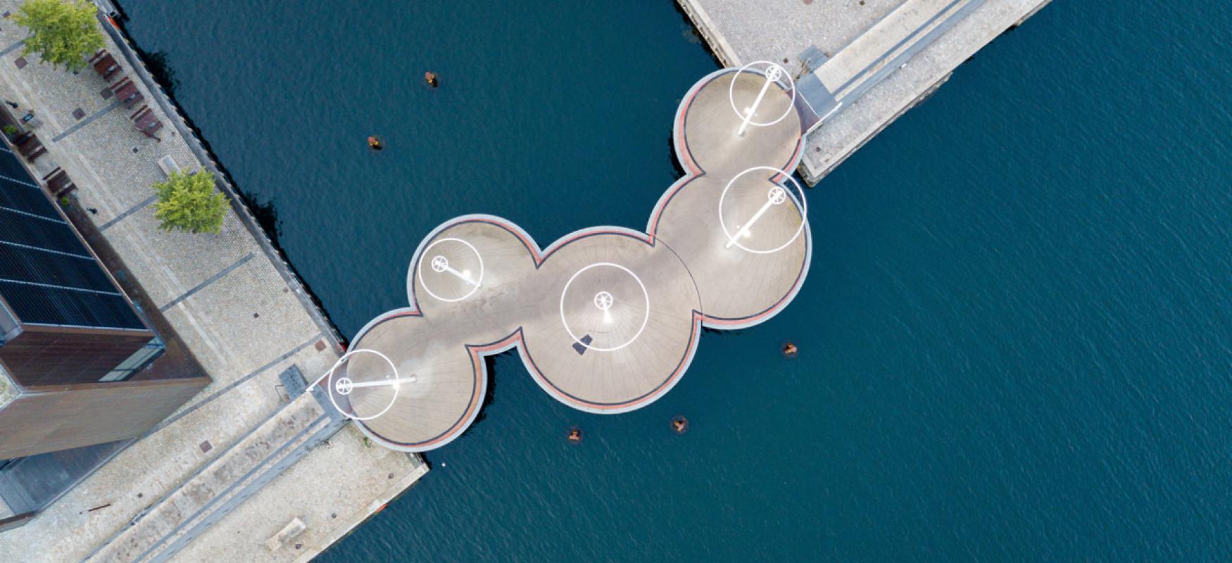 Circle bridge in Copenhagen.