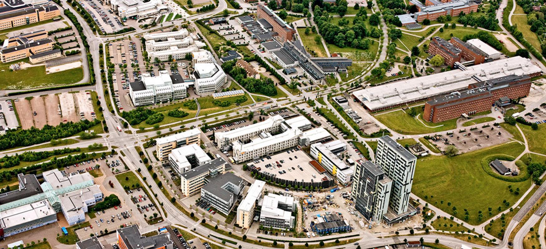 Aerial photo of Ideon Science Park