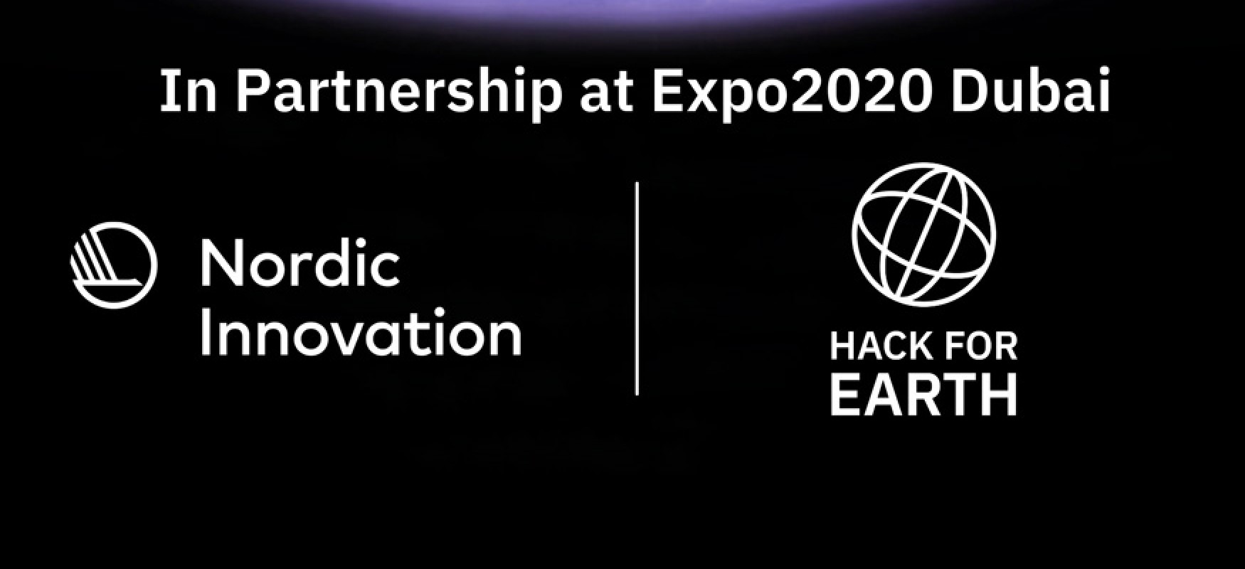 Nordic Innovation and Hack for Earth logos