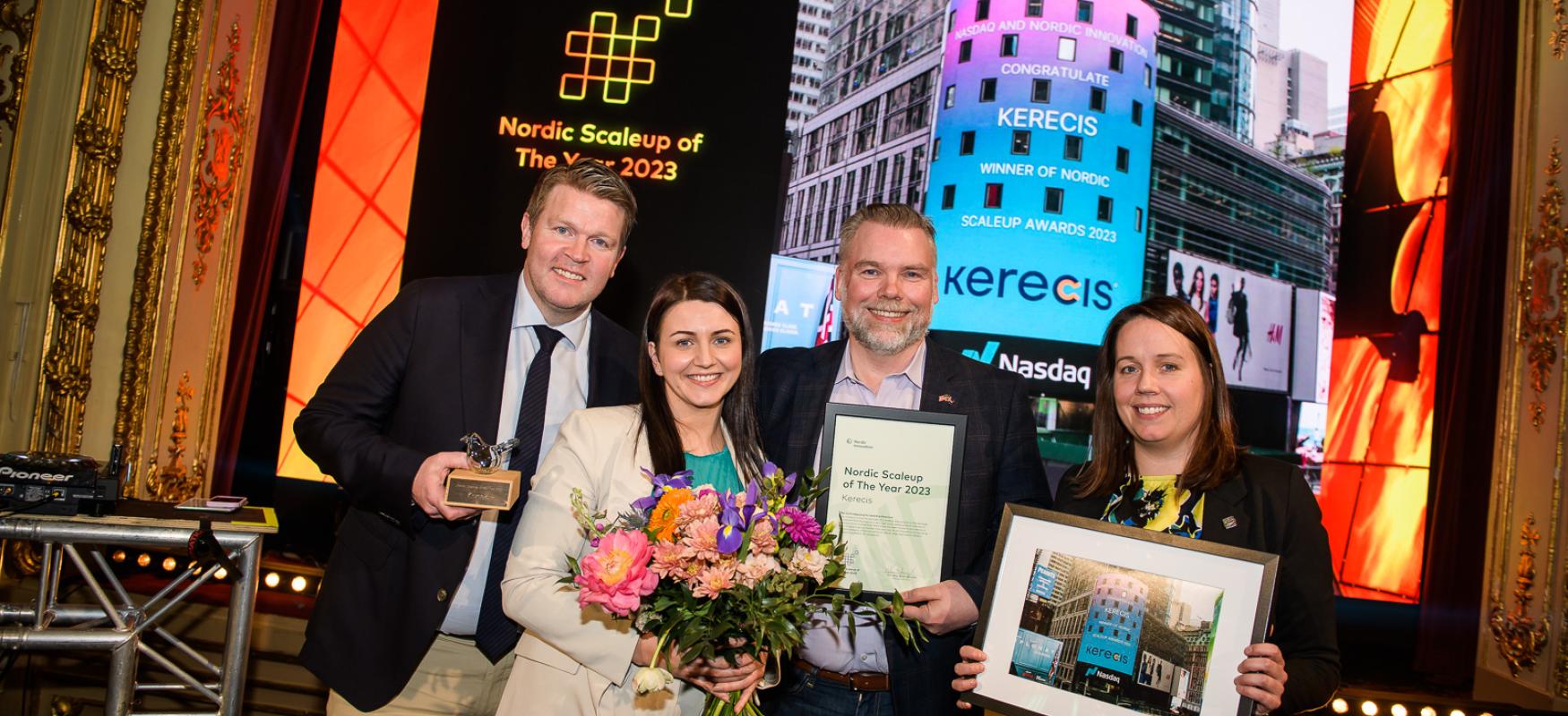 Vinderne af Nordic Scaleup Awards på scenen