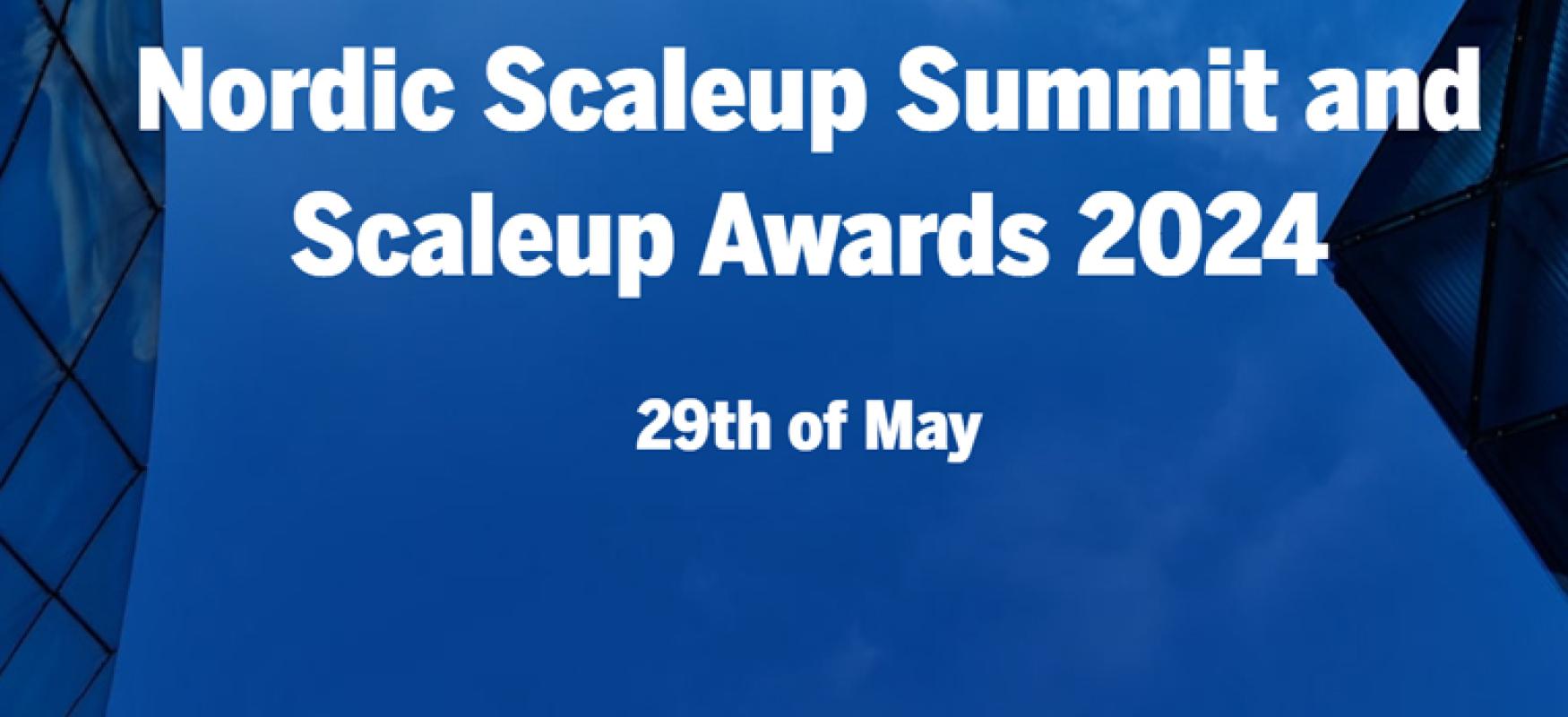 Banner for Nordic Scaleup Summit and Scaleup Awards 2024