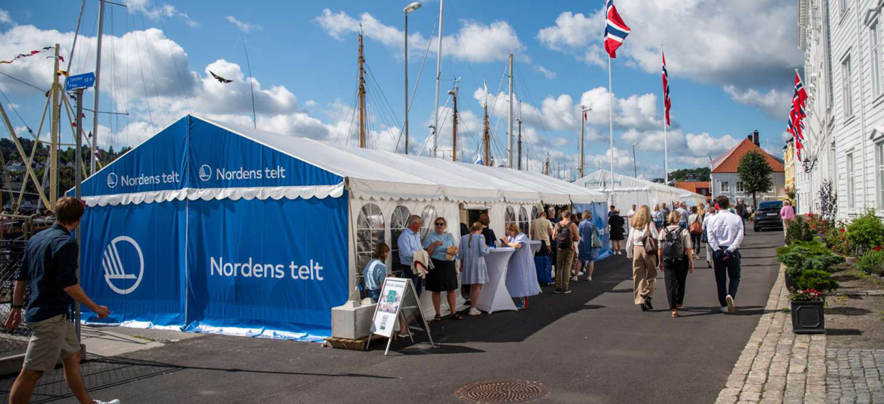Nordens telt på Arendalsuka i sol og sommervær