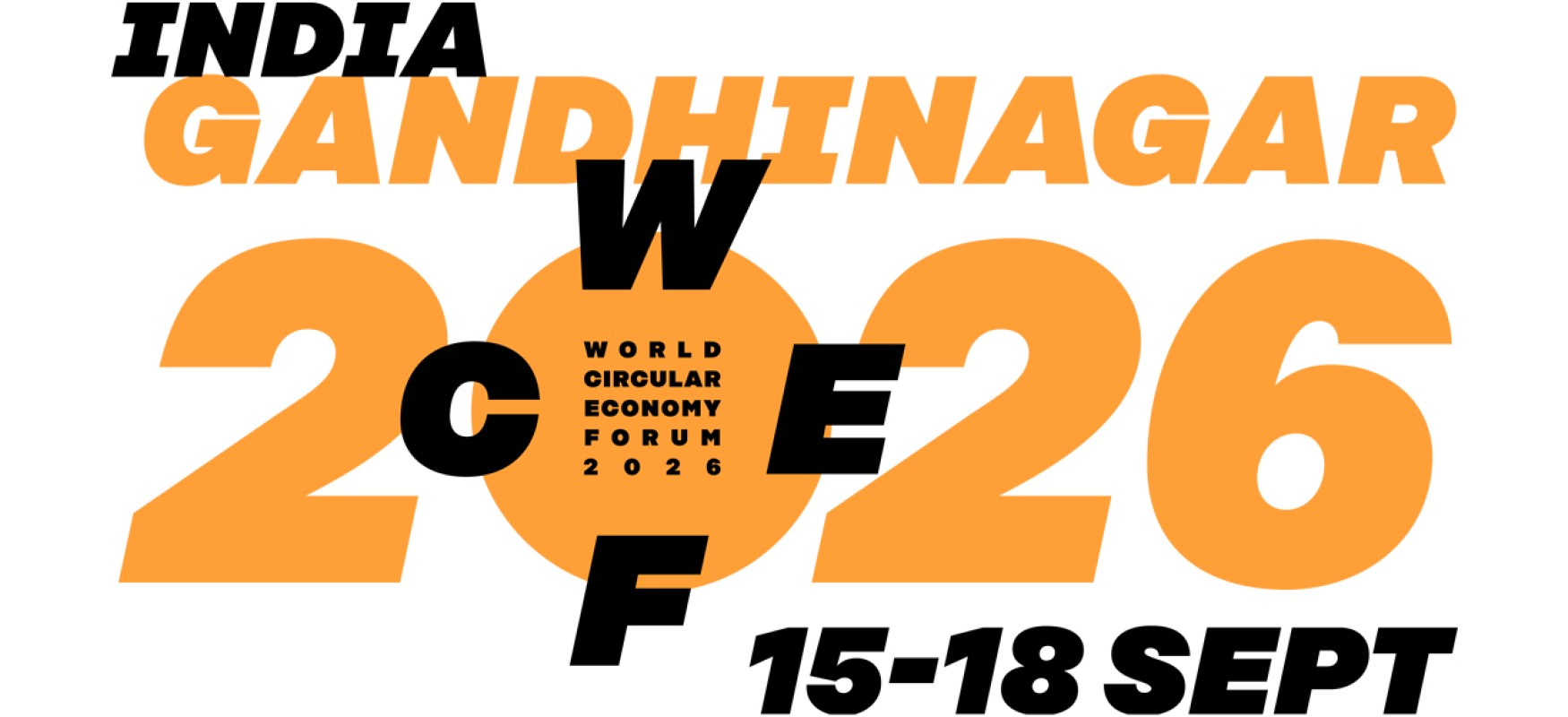 The WCEF 2026 logo in black and orange with the dates