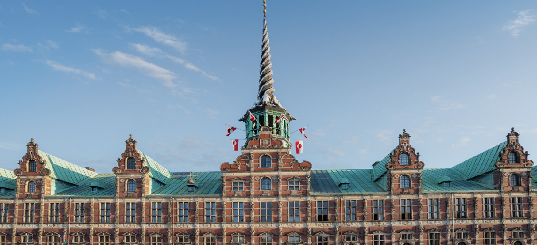 Fronta view of the building Børsen in Copenhagen