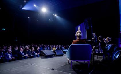 People on stage at Zerokonferansen 2019.