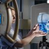 Scanning of a head made of glass