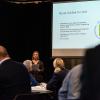 One of the projects presenting their ideas at the project kick-off at Sentralen in Oslo.