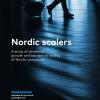 Front page to the Nordic Scalers report, made by Iris Group for Nordic Innovation in 2019.