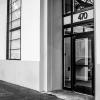 Door with the street number 470 above, leading in to the Nordic Innovation House in Silicon Valley.