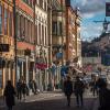 People walking in Gamla Stan in Stockholm