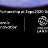 Nordic Innovation and Hack for Earth logos