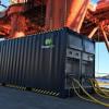 On-shore power supply container from project partners PowerCon.