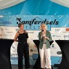 Nina Egeli på scenen i Samferdselsteltet