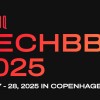 Tech BBQ logo. Red retters on black backround