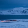 Longyearbyen airport in the dark